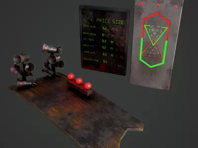Sci-Fi Board and Door 3D Model Pack