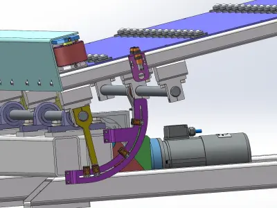 Turnover mechanism Assembly 3D model