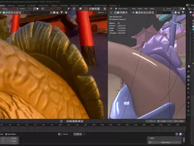 Master Oogway Rigged 3D Model with PBR Texture Low-poly 3D model