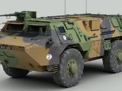 VAB 4x4 APC 3D model