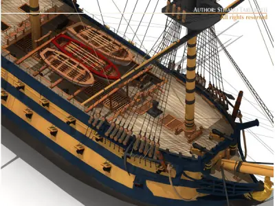 HMS Leopard 3D model