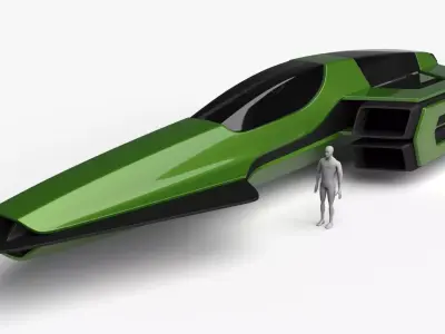 Racing Spaceship Achernar 3D model