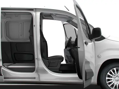 Toyota ProAce City Electric Van Tailgate HQ Interior 2024 3D model