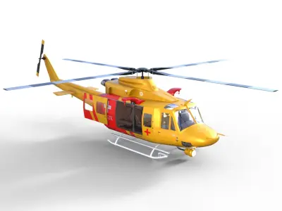 Rescue Helicopter 3D model purchase