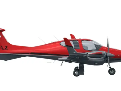 Diamond DA42 3D model