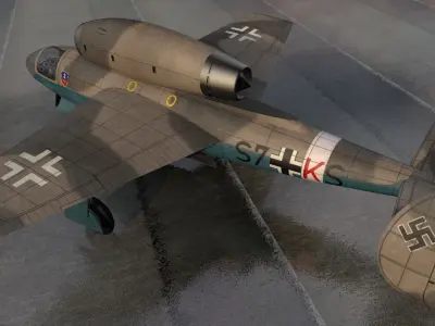 Henschel Hs-132C 3D model