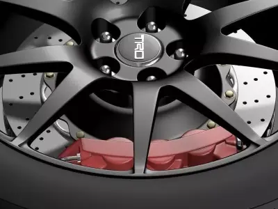 TRD Toyota GT 86 wheel 3D model