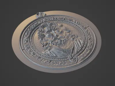 Richard the Lionheart Medallion 3D print model