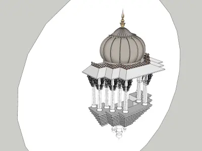 indian jodhpuri stone jharokha 3d modal 3D model