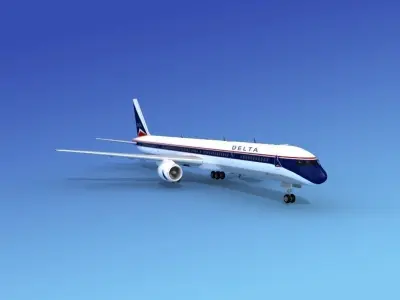 Boeing 757-300 Delta 1 3D model