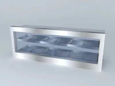 Kit food display case Free 3D model