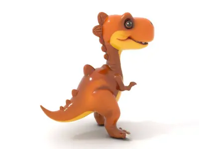 Cartoon Dinosaur Model Pack  Animated Character Low-poly 3D model