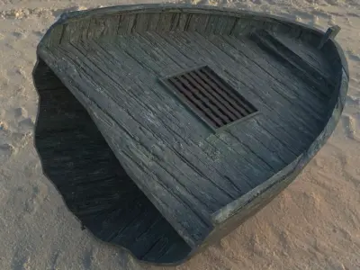 Shipwreck Low-poly 3D model