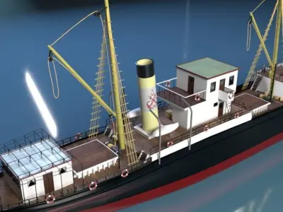 Bandirma Gemisi 3D Ship 3D model