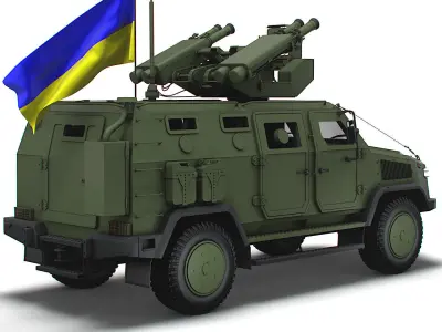 Kozak 2M1 Starstreak 2022 3D model