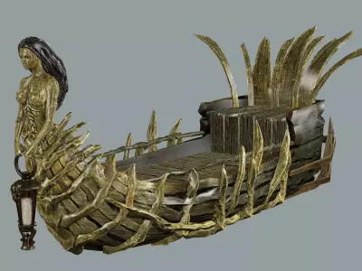 Pirate Ship Low-Poly 3D model Low-poly 3D model