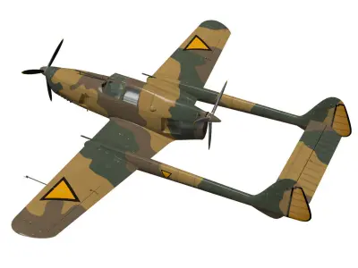 fokker D XXIII 3D model
