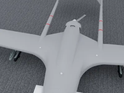 Bayraktar TB2 High detailed 3D model