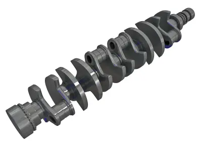 V12 Crankshaft 3D model