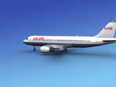Airbus A320 Corporate 2 3D model