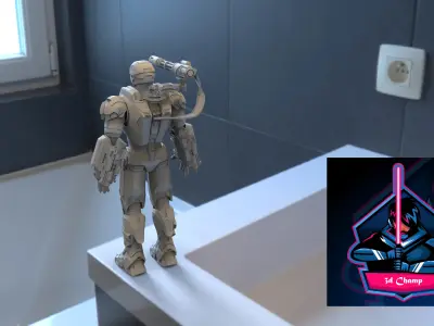 IRONMAN WARMACHINE MK 001 ARMOR FOR 3D PRINTING 3D model