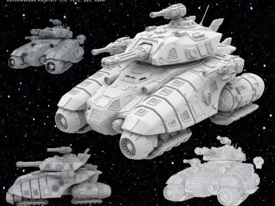 3D Printable Iron Oath Coral Air Support Tank 3D model