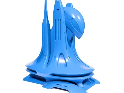 Alien Building 3D print model