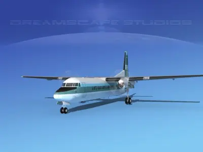 Fokker F-60 Transamerica 3D model