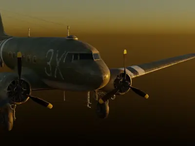 C-47 Skytrain 3D model