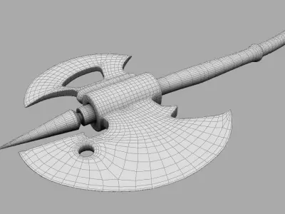 A for Axe Free 3D model