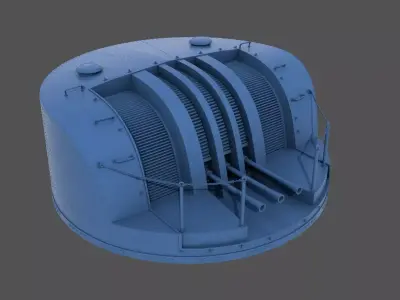 Type 96 turret 1945 - Personal license - 1-100 scale 3D print model