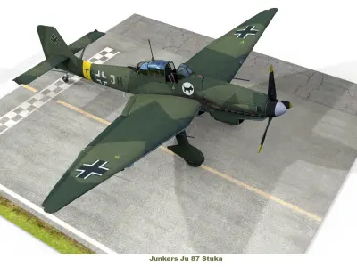 Junkers Ju 87 Stuka 3D model