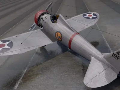 Boeing P-26A Peashooter 3D model