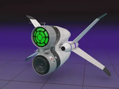 Membran Space Ship 3D model