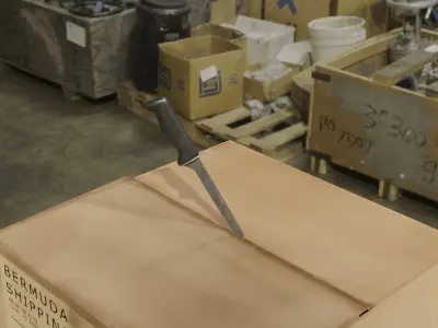 FishingKnife knife on wall Free low-poly 3D model