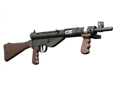 Sten MK V Submachine Gun 3D model