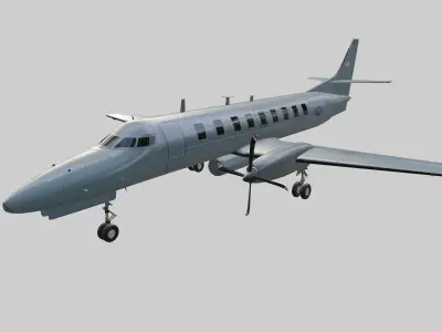 USAF Fairchild RC-26B - Condor - THE OBSCURE SPY PLANE - Low-poly 3D model