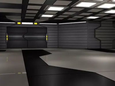 Sci Fi Room 3D model 85