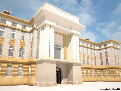 Neoclassical Building 164 3D model