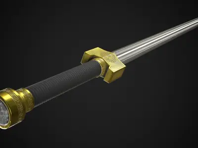 Sword A4 Low-poly 3D model