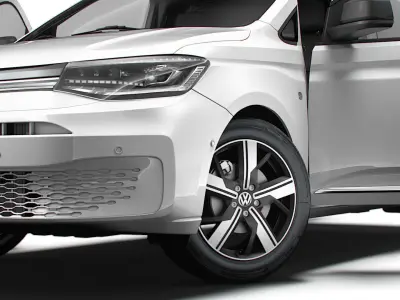 VW Caddy Cargo LWB HQ Interior 2025 3D model