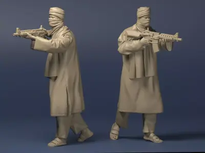 Eastern warrior 3D print model