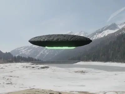 UFO 3D Low-poly 3D model