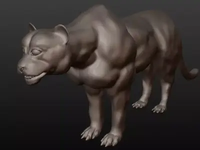 black panther 3D model