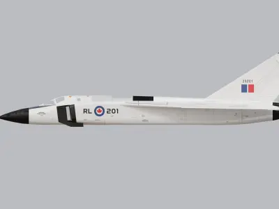 CF-105 Avro Arrow 3D model