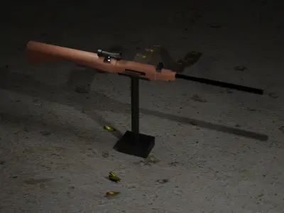 guns rigged Free 3D model