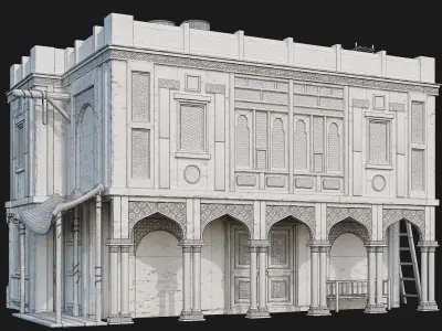 21-24 - Arabic House 4K Low-poly 3D model