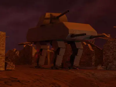 Robot Tank Mouse 3D model