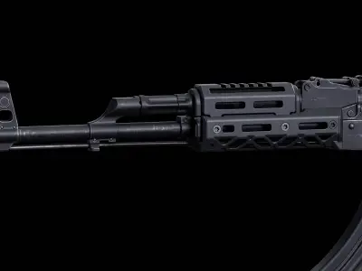 CRC 1U040 KPYK AK Short Handguard Low-poly 3D model