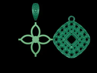 Diamond Pendants 3D print model